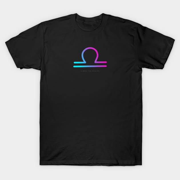 Gradient Libra Zodiac T-Shirt by TheSoldierOfFortune